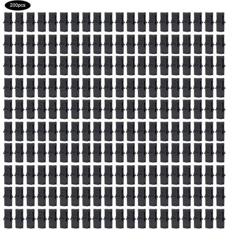 Serre Fixation Clip 200 Pcs Clip de serre PP Serre Film Clip De Fixation Pince Serre Accessoires pour Filet en Plastique Film (1 x 0.4 po) (1/5)