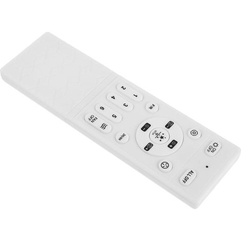 Télécommande Réglage Vitesse du Ventilateur sans Fil pour Ventilateur de Plafond et Lampe Blanche en Plastique et Efficacité Énergétique, pour Chambre et Salon Modernes (1/5)