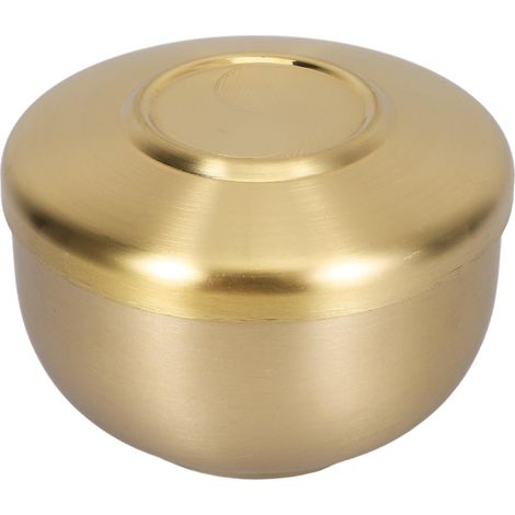 Vaisselle couverte inox avec petit couvercle rond, réutilisable, usage maison (1/4)