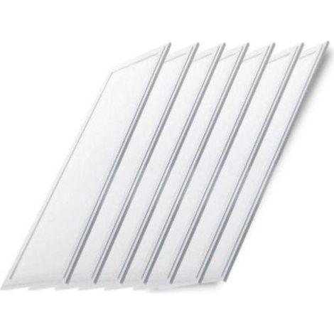 Pack de 6 - Panneau LED 120x30 Slim 45W BLANC - Blanc Chaud - SILUMEN
