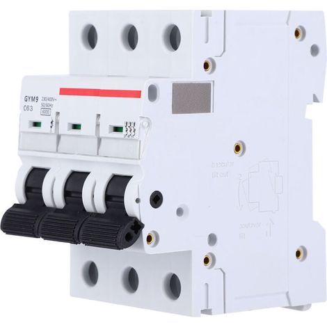 UlisemGYM9-C65 3P-Leistungsschalter 230/400VAC 50/60Hz IP20 Leckageschutz Elektrischer Leistungsschalter (1/4)