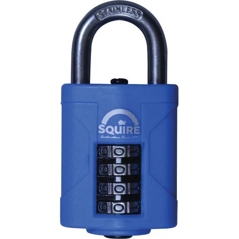 Heavy-Duty Rustproof Marine Combination Padlock – 38mm, Squire CP40S/CP40SBX, Heavy-Duty, Boxed, Suitable for Marine and Outdoor Use (1/2)