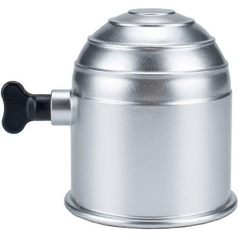 Cache-boule d'attelage 50 mm pour voiture, caravane, remorque, camion, semi-remorque, voiture, bateau (Argent)-6X6CM-Silver (1/4)