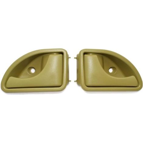 Manija de puerta interior delantera izquierda y derecha compatible con Renault Kangoo I 1997-2007 Twingo I 1993-2007 - Tipo A Amarilla a la izquierda y a la derecha (1/3)