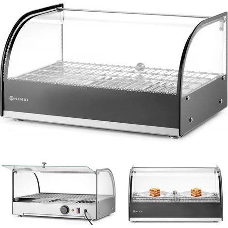 Vitrina calefactora para exhibir platos calientes 1 x GN1/1 400W - Hendi 273982 (1/3)