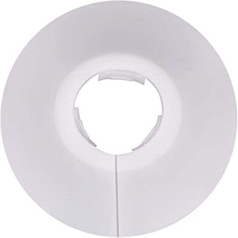 Set di 12 rosette bianche per termosifoni (singole), rosetta per termosifone, copritubo per termosifone, copritubo, rosetta in plastica per riscaldamento, copertura (1/4)