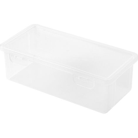 Boîte de rangement grande capacité pour fournitures scolaires, boîte en plastique transparent pour crayons, feutres,stylos à dessin (1/5)