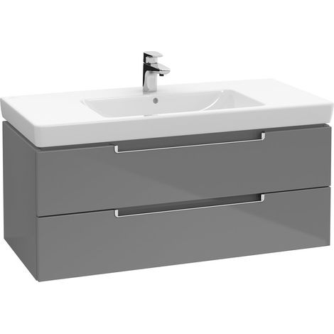 Villeroy & Boch Meuble-lavabo XL Subway 2.0 A697, Coloris: Blanc mat, poignée : chrome brillant - A69710MS (1/2)