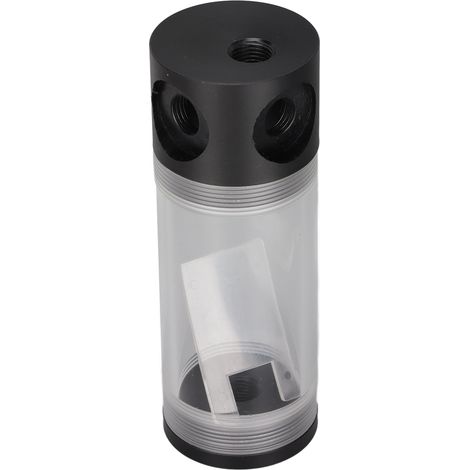Réservoir de refroidissement liquide 50mm diamètre, filetage G1/4, 4 trous, matériau POM, 14cm de hauteur, usinage CNC pour PC. (1/5)