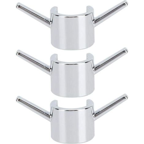 Lntyq 3 Pcs Crochet Suspendu Galvanoplastie Salle De Bains Douche Tringle Crochets Cuisine Robinet D'eau Crochet Accessoires