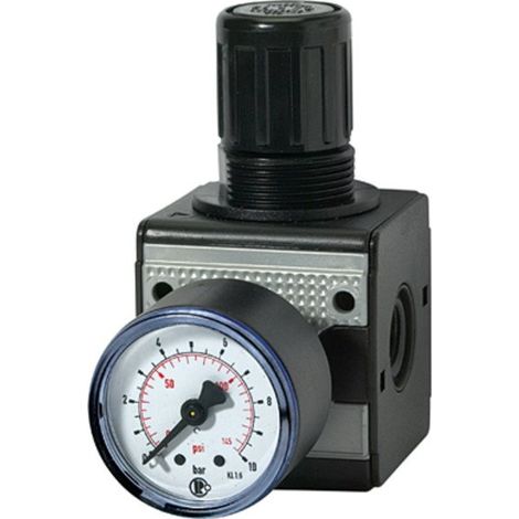 RIEGLER Druckregler MULTIFIX 6000 L/min mit Manometer, 0,5 - 10 bar, G1/4" (1/3)
