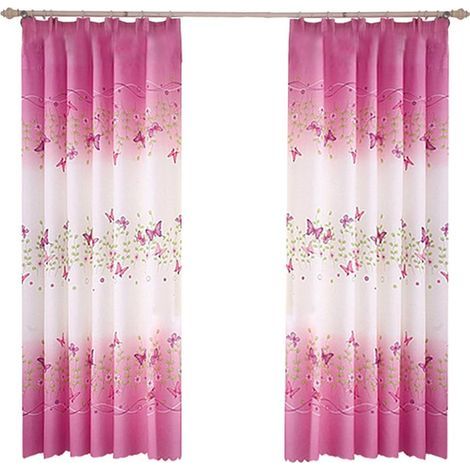 Rideau à motif papillons — 1 m x 2 m (1/5)