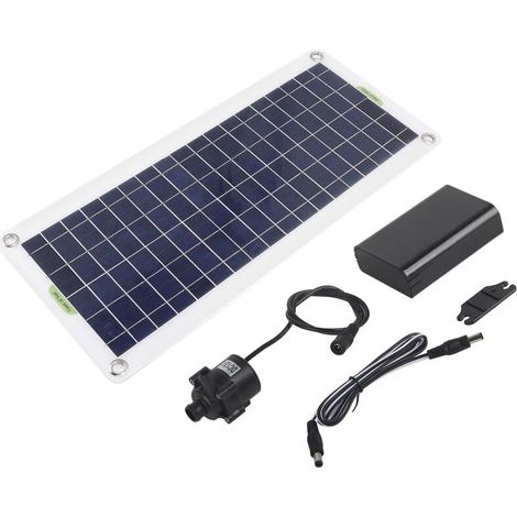 YMYNY Solar-Wasserpumpen-Kit, 30 W, Polysilizium-Solarpanel, Springbrunnen-Pumpen-Kit für sonnenbetriebene Springbrunnen, Teiche, Hydrokulturgärten (1/5)