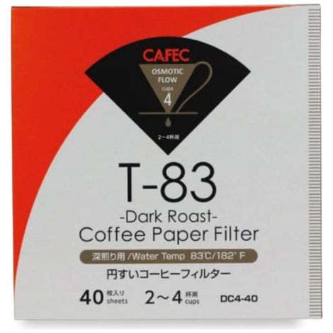 Filtro Cafec - bianco scuro cup4 40 pezzi DC4-40W (1/5)