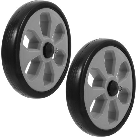 Black Folding Shopping Cart Wheels Made of ABS and EVA 2