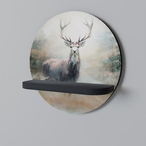 FOREST KING Rundes Regal Schwarz (1/5)