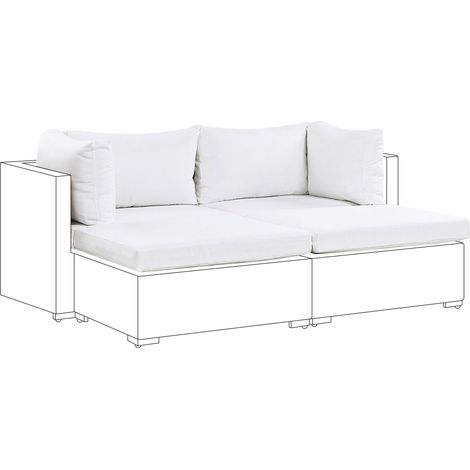Federe per Cuscini Esterno color Bianco Panna con Cerniera per Set Noto (1/5)