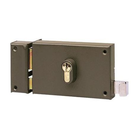 Serrure En Applique 7415 Pour Cyl Profil Europeen -horizontale - Tirag E - Gauche