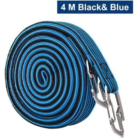 Remorque - Portage,2-4M boucle ceinture d'arrimage sangles cargo pour voiture moto vélo sangle électrique liaison - Type Blue 4M (1/4)