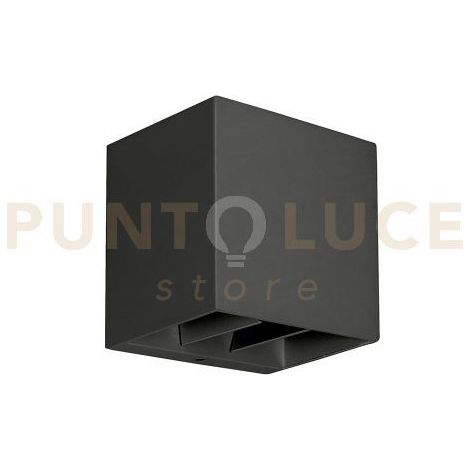 GES2310 APPLIQUE LED CON ALETTE REGOLABILI CCT LED 3000-4000-6500K 400-510LM 10W GRIGIO ANTRACITE