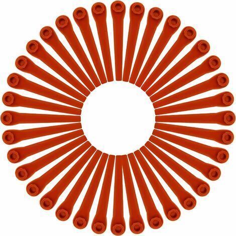 Set of 100 plastic blades compatible with Gardena clippers replacement blades for Gardena clippers and cordless clippers red H (1/5)