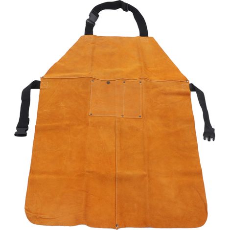 Tablier de protection de soudage en cuir de vachette ignifugé pour soudeurs (1/5)