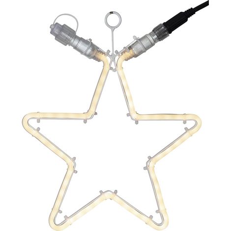 Étoile lumineuse LED Star Trading 'Star Extra', accessoire System 24, extérieur, 1,18 W, blanc chaud, Ø 28 cm