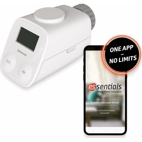 essentials Smart Home Heizkörperthermostat Bluetooth Heizungssteuerung (1/4)