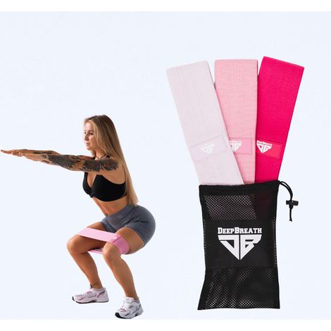Elastische Fitnessbänder - Pink Passion Hüftband