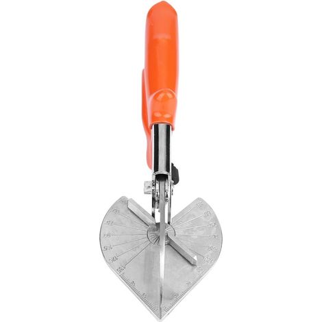 Multifunktionsschere mit verstellbarem Winkel, Kabelschneider mit mehreren Winkeln (orangefarbener Griff)