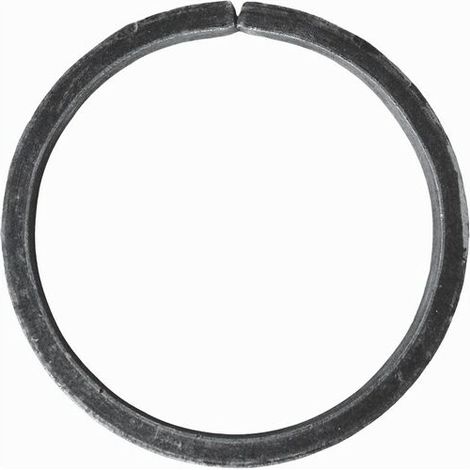 Cercle non soudé - Diamètre 120mm fer plat de 16x4mm - Fer forgé - à souder - (1/2)