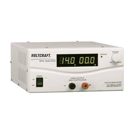 VOLTCRAFT SPS 1540 PFC Alimentatore da laboratorio regolabile 3 - 15 V/DC 4 - 40 A 600 W Remoto Num. uscite 1 x (1/3)