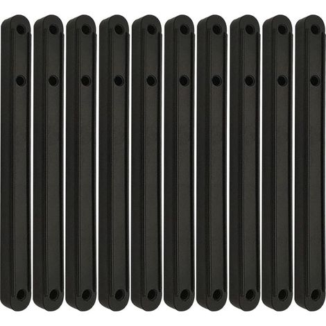 (noir, 180 mm)Glissières de tiroir en plastique, rails de guidage de boîtier de tiroir en plastique, rails de guidage d'armoire glissières, pour tiroir de meubles (1/5)