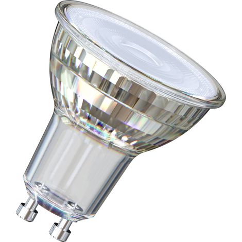 OSRAM Spot LED  Star PAR16 3,1 W 865, 6 500 K lumière du jour, GU10, 120 °, 350 lm, design entièrement en verre