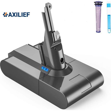 Batterie 21.6V 6.0Ah pour Dyson V8 Absolute, Lithium-ion Axilief. Remplacement performant et intégration parfaite. (1/3)