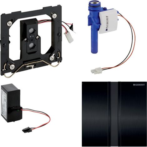 Geberit Systèmes de chasse d’eau - Commande de WC à déclenchement électronique du rinçage, alimentation sur secteur, plaque de (1/4)