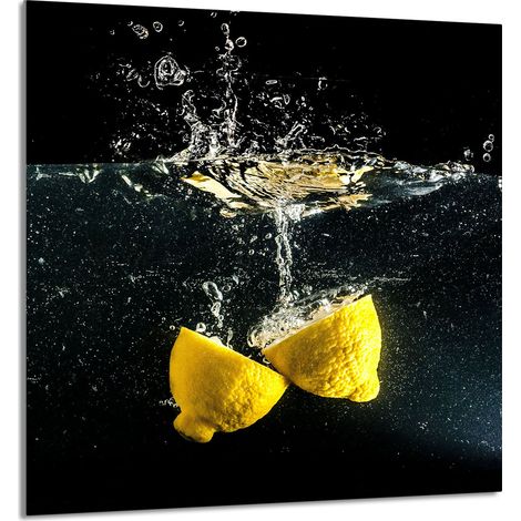 PANNELLO IN VETRO PER CUCINA 60x65 Limone (1/5)