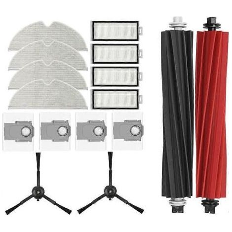 16 pièces pour aspirateur Roborock Q5 Pro, Q5 Pro+, Q5 Max+, Q5 DuoRoller+ : brosse principale, filtre et sacs à poussière (1/5)