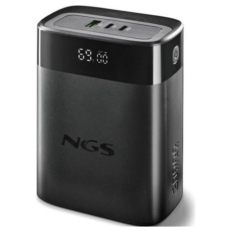 Batería portátil NGS TWIX 30 30000mAh 140W PD 3.1 PPS QC 3.0 LED Negra