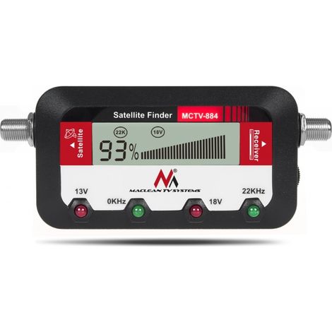 MACLEAN MCTV-884 COMPTEUR SATELLITE À AFFICHAGE NUMÉRIQUE + CÂBLE 25CM FF
