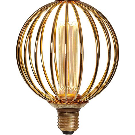 Star Trading Ampoule LED 'Decoled Metal', or, E27, 4,3W, 180lm, variateur 3-step, blanc chaud