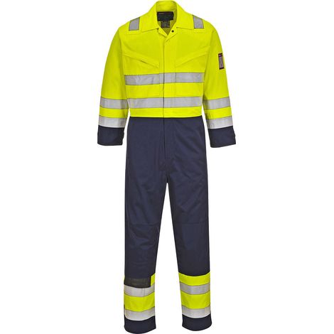 HVModaflame Overall Farbe: Gelb/Navy Größe M - Portwest