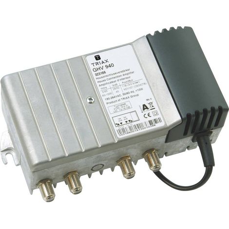 Amplificateur de signal triax ghv 940 gain 40 dB fréquence 47-1006 MHz (1/3)