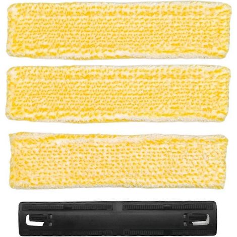 Kit de 4 flacons pulvérisateurs, autocollants en nylon et lingettes pour vitres, compatible avec les nettoyeurs de vitres Karcher WV1, WV2, WV5 et WV7. Pièces de rechange pour le nettoyage des vitres. (1/5)