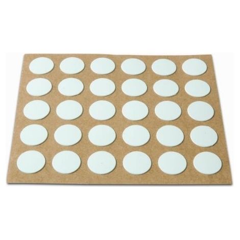 Brinox B77900B - Plaque de 30 couvre-vis decoratifs, blanc,  13 mm
