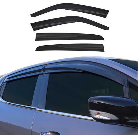 Déflecteurs de Vent Pluie d'air Compatible avec VW Golf 1997-2005 HB 5 Portes Acryl Noir (1/5)