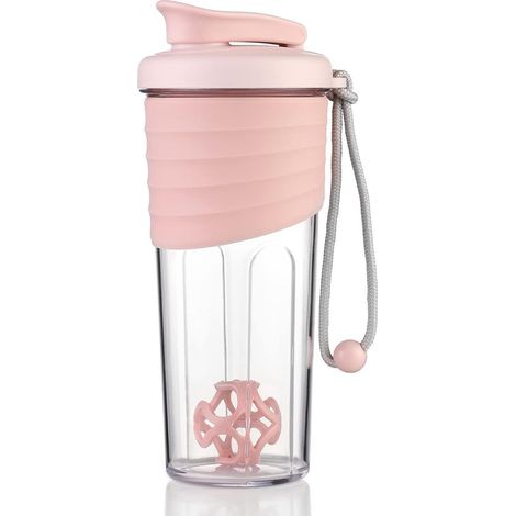 Protein Shaker Eiweiß Shakes 700ml Rosa (1/5)