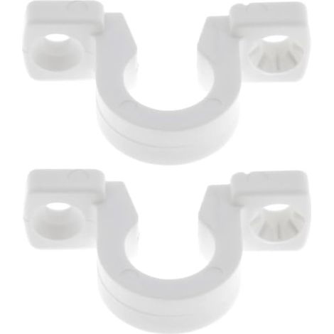 2x Lacet espagnolette collier en plastique blanc entraxe 36mm Volet Battant Fenêtre Butée Maintien