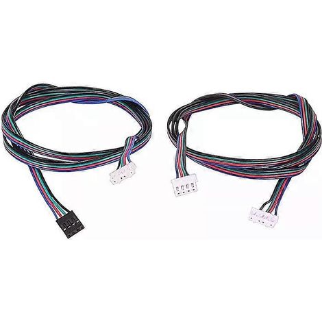 Câble de moteur pas à pas 1 pièce (10 cm/50 cm/100 cm/150 mm), rallonge 6 broches PH20-4 broches, connecteur DuPont noir XH254, pour pièces d'imprimante 3D - JXLGV (1/4)
