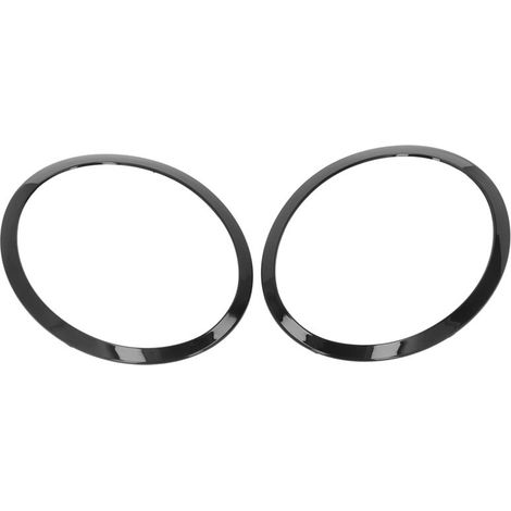 Coppia di anelli di rifinitura per fari, nero lucido, sinistro e destro, ricambio 51137149905 per Cooper Clubman R55 2008-2015 -Crezuo (1/3)